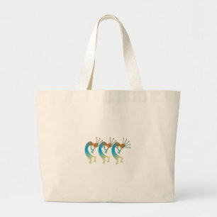 3 Kokopelli #34 Jumbo Stoffbeutel