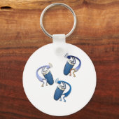 3 Kokopelli #39 Schlüsselanhänger (Vorderseite)