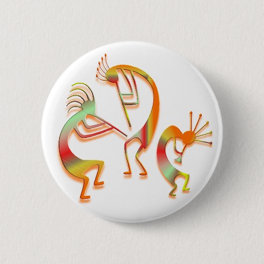 3 Kokopelli #51 Button (Vorderseite)