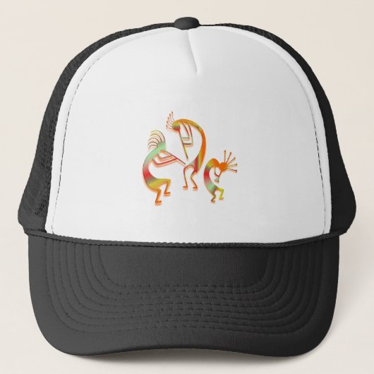 3 Kokopelli #51a Truckerkappe (Vorderseite)
