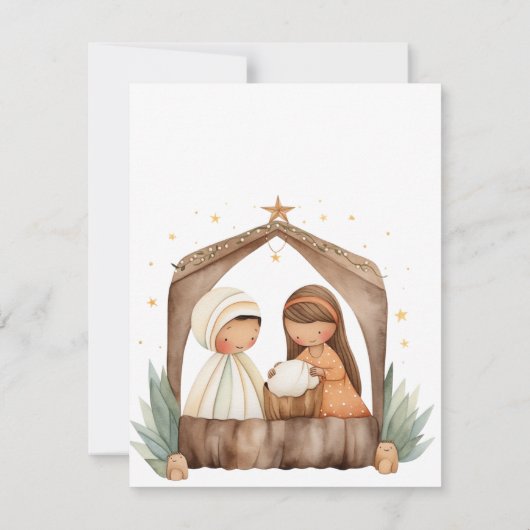 3 Könige Weihnachtskarte oder Einladung (Rückseite)