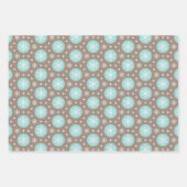 3 Koordinierung der Weihnachtstaupe Grau Türkis Geschenkpapier Set (Vorderseite 3)