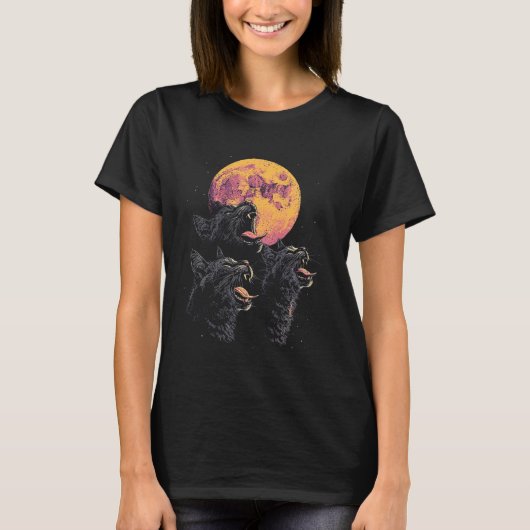 3-köpfige Katze T-Shirt (Vorderseite)