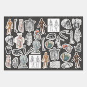 3 KÖRPERKÖRPERKÖRPERKÖRPER EphemerESCHICHTE Geschenkpapier Set (Vorderseite 2)