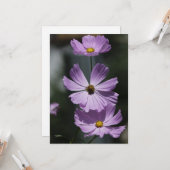 3 Kosmos - flache Grußkarte Karte (Vorderseite/Rückseite Beispiel)