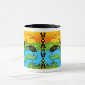 3 Kräne in Bosque Del Apache Tasse (Zentrum)