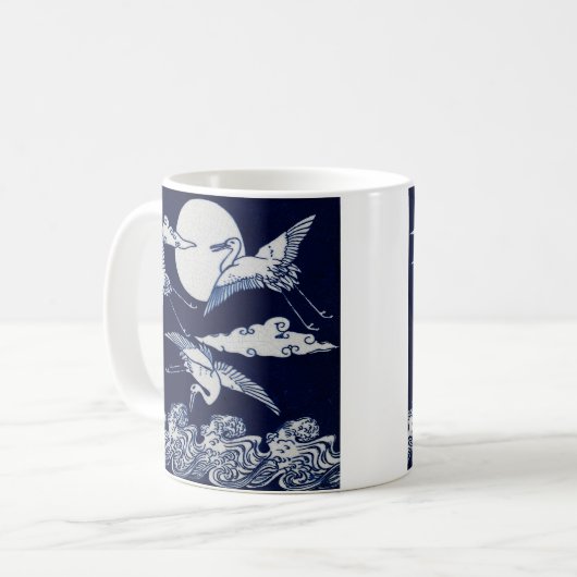 3 Krane Kaffeetasse (Vorderseite Links)