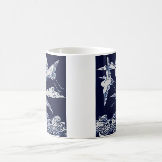 3 Krane Kaffeetasse (Mittel)