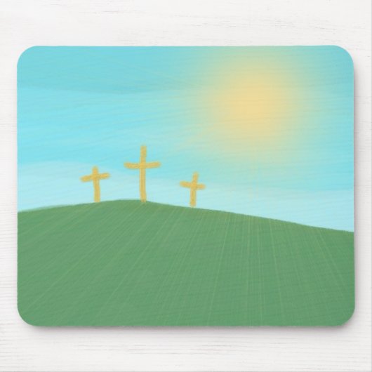 3 Kreuze Mousepad (Vorne)