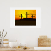 3 Kreuze Poster (Küche)