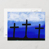 3 Kreuze Postkarte (Vorne/Hinten)