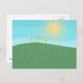3 Kreuze Postkarte (Vorne/Hinten)