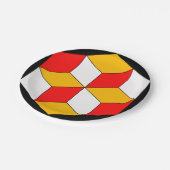 3 Kubikmeter Pappteller (Schrägansicht)