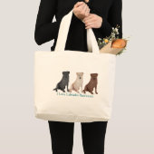 3 LABRADOR JUMBO STOFFBEUTEL (Vorderseite (Produkt))