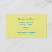 3 Ladybugs in Lila rosa und blau Visitenkarte (Rückseite)