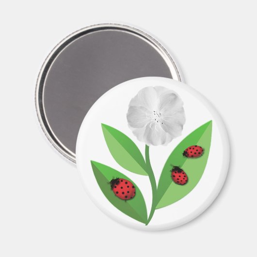 3 Ladybugs Magnet (Vorderseite/Rückseite)