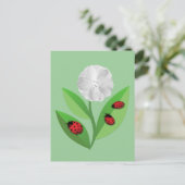 3 Ladybugs Postkarte (Stehend Vorderseite)