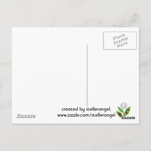 3 Ladybugs Postkarte (Rückseite)