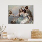 3 Ladys and Angel Poster (Küche)