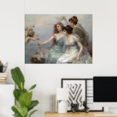 3 Ladys and Angel Poster (Heimbüro)