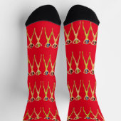 3 langbeinige Damen Stehend Thunder_Cove Socken (Oben)