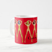 3 langbeinige Ladys Stehend Thunder_Cove Kaffeetasse (Vorderseite Links)