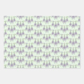 3 Lavendel Herb Blume Bündel auf einem Seilmuster Geschenkpapier Set (Vorderseite 3)