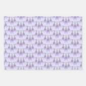 3 Lavendel Herb Blume Bündel auf einem Seilmuster Geschenkpapier Set (Vorderseite 2)