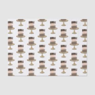 3 Layer Cake Modernes Elegantes Rustikales Brautpa Seidenpapier