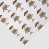 3 Layer Cake Modernes Elegantes Rustikales Brautpa Seidenpapier (Ausschnitt)