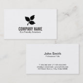 3 Leaf | ÖKOLOGISCH 2 Visitenkarte (Vorne/Hinten)