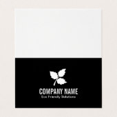 3 Leaf | Ökologisch Visitenkarten (Außenseite Aufgefaltet)