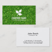 3 Leaf | Ökologisches Gras Visitenkarte (Vorne/Hinten)