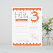 3 Learn To Draw Number 3 Teacher Home Schooling (Stehend Vorderseite)