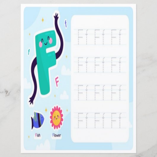 3 Learn To Spell Letter F Teacher Home Schooling (Vorderseite)