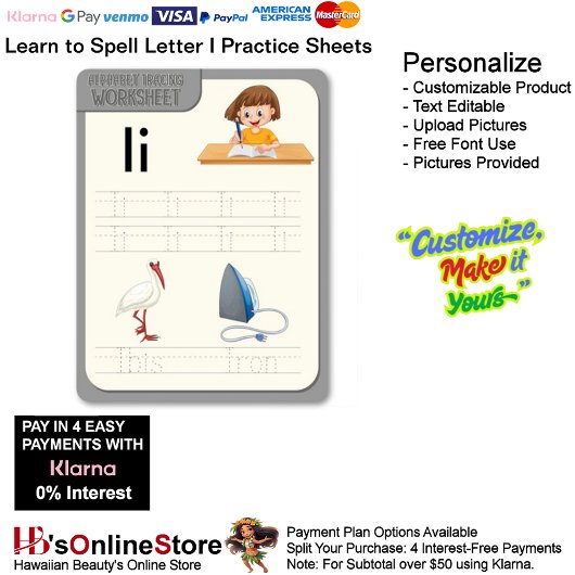 3 Learn To Spell Letter I Teacher Home Schooling