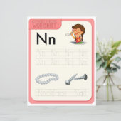 3 Learn To Spell Letter N Teacher Home Schooling (Stehend Vorderseite)