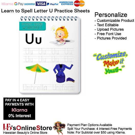 3 Learn To Spell Letter U Teacher Home Schooling