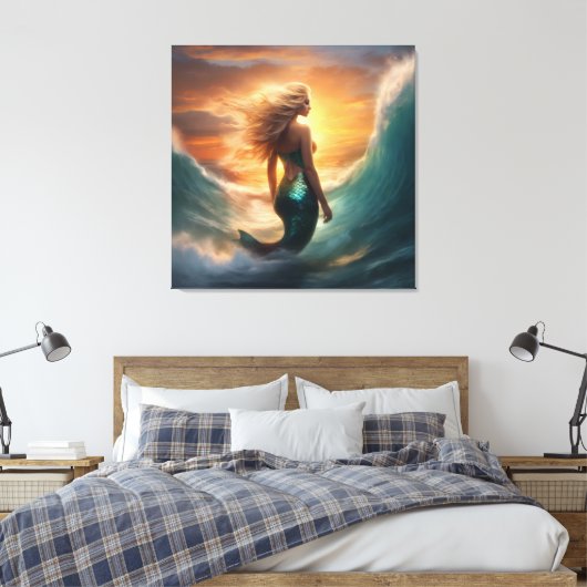 #3  Leben als Meerjungfrau Leinwanddruck (Insitu (Schlafzimmer))