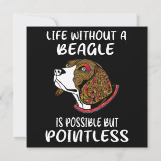 3 Leben ohne einen Beagle Einladung