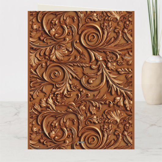 3. Lederhochzeit Karte (Rückseite)