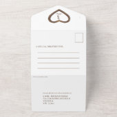 3. Lederhochzeit ohne Umschlag Foto All In One Einladung (Außenbereich)