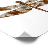 3 Libellen auf Leinwand Poster (Ecke)