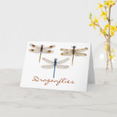 3 Libellen Karte (Gelbe Blume)