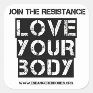 3" Liebe Ihres Aufklebers Quadratischer Aufkleber