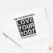 3" Liebe Ihres Aufklebers Quadratischer Aufkleber (Umschlag)