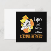 3 Life's Just Better With A German Shepherd Einladung (Vorne/Hinten)