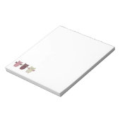 3 Lila Blätter Flying Notepad Notizblock (Rotiert)