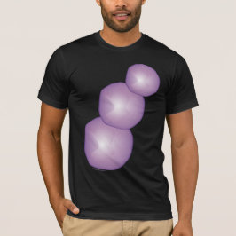 3 Lila Moons Snowman Lavender Fantasy 3D Künstleri T-Shirt