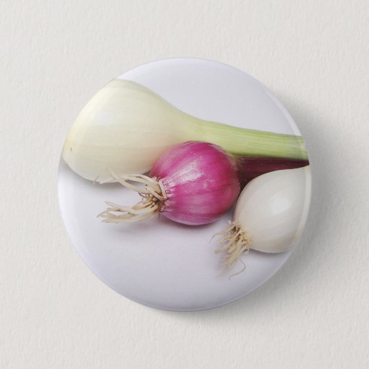 3 lila und weiß Zwiebeln Button (Vorderseite)